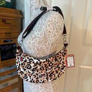 Brighton - Spotted Love Swing Bag - Leopard / Animal Print - NWT